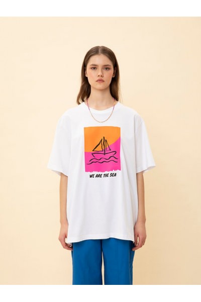 CLASSIC OVERSIZED T-SHIRT WE ARE THE SEA